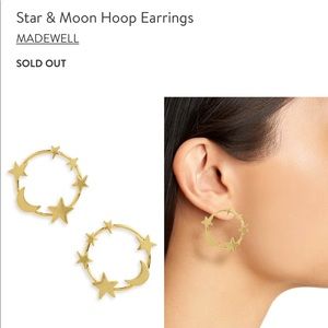 ISO Madewell Star and Moon Hoop Earrings